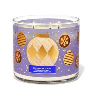 Bath and Body Works Blueberry 🫐 Sugar Three Wick Candle